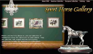 Sport Horse Gallery, training and sales of domestic and imported sporthorses