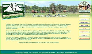 Tannenwald Trakehner, a breeding farm site utilizing JavaScript and video formats
